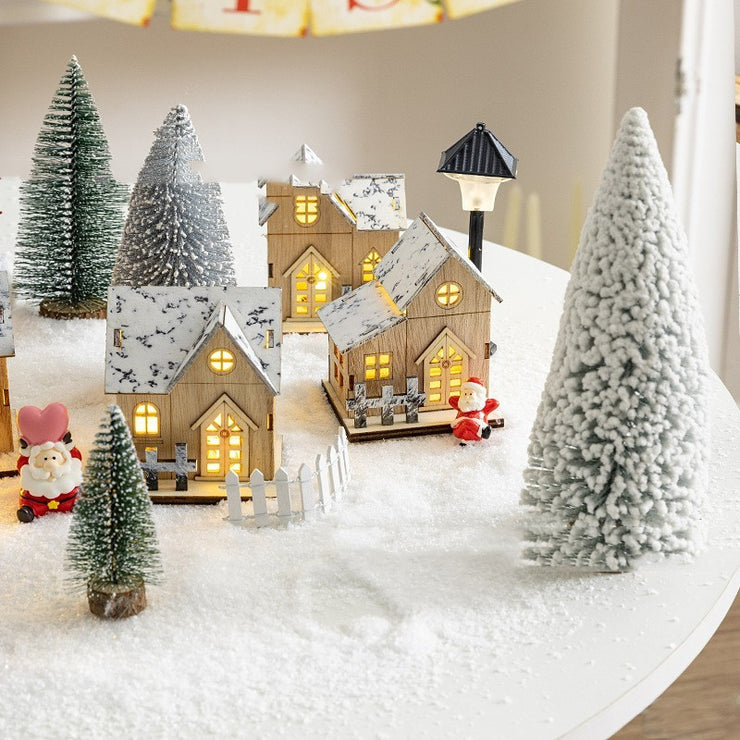 Christmas Luminous Cabin Decoration Tree
