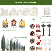 Christmas Luminous Cabin Decoration Tree